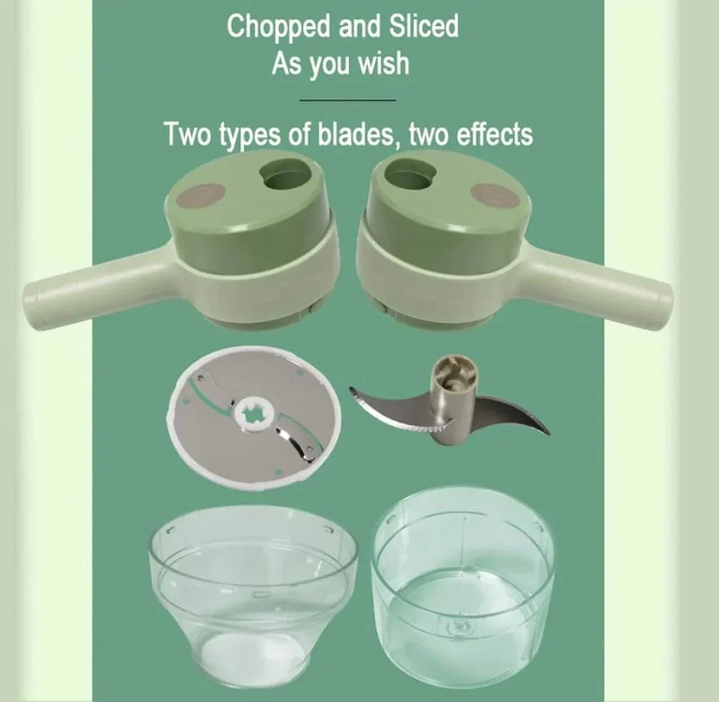 4 in 1 Handheld Electric Vegetable Cutter