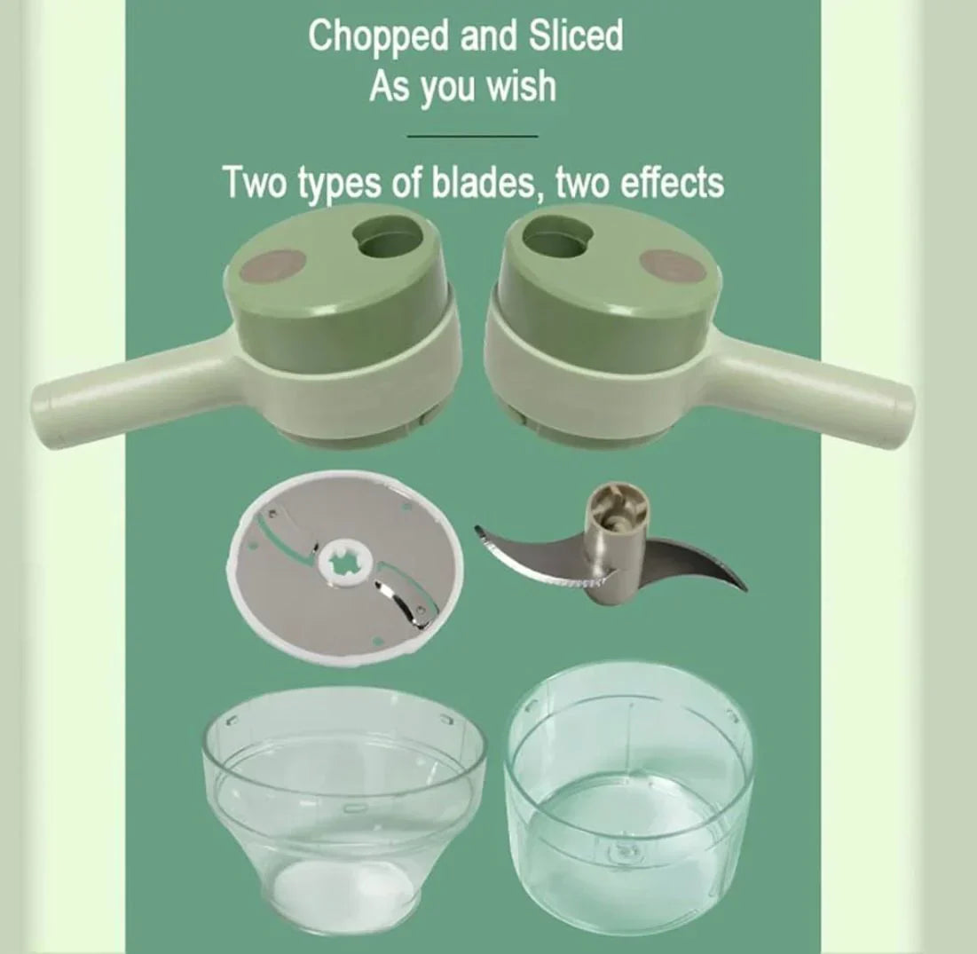 4 in 1 Handheld Electric Vegetable Cutter