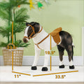 Ride on Horse for Toddlers 3-8 Years Old, Stuffed Animal Horse Toy with Neighing Sound, Brown