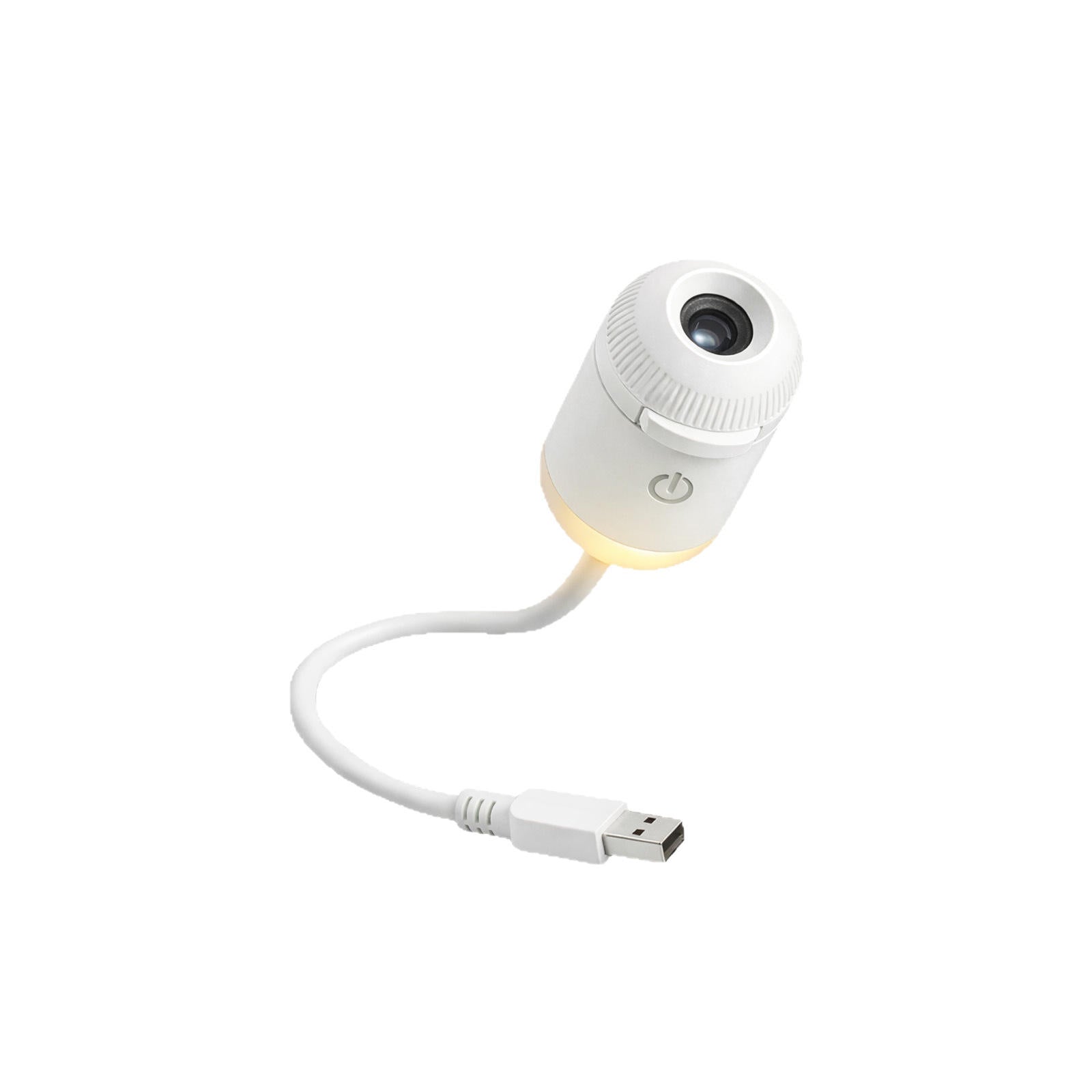 2-in-1 Mini Galaxy Star Projector Night Light Starry Sky Ambient Lamp Modern Minimalist Design USB Powered for Bedroom Sleep