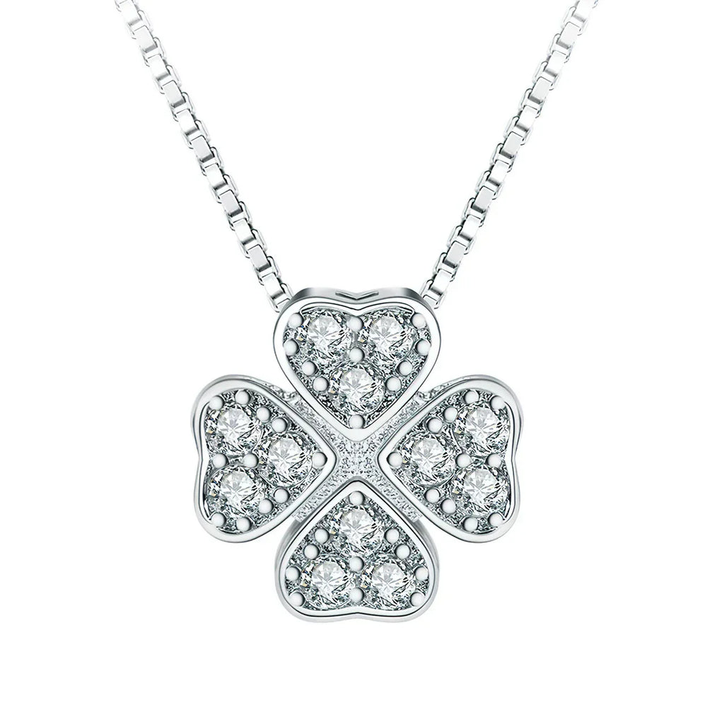 Magnetic Silver Flower Pendant