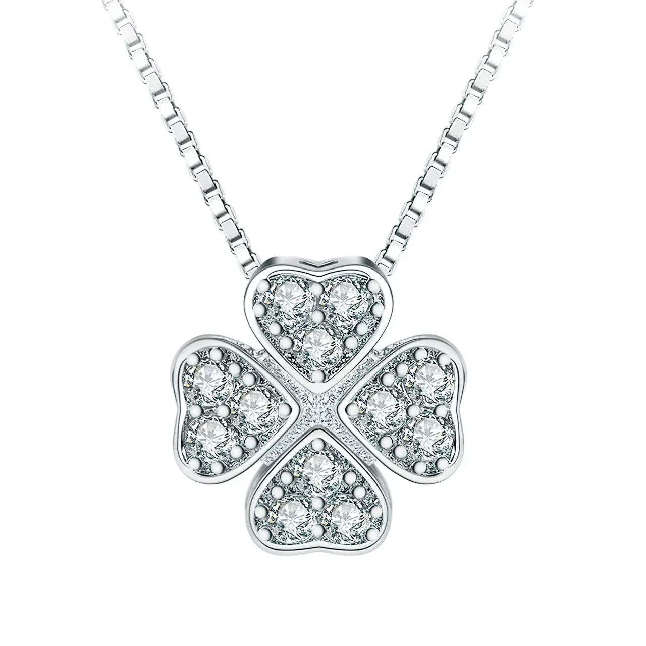 Magnetic Silver Flower Pendant