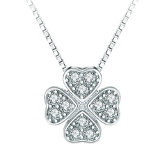 Magnetic Silver Flower Pendant | قلادة زهرة فضية مغناطيسية